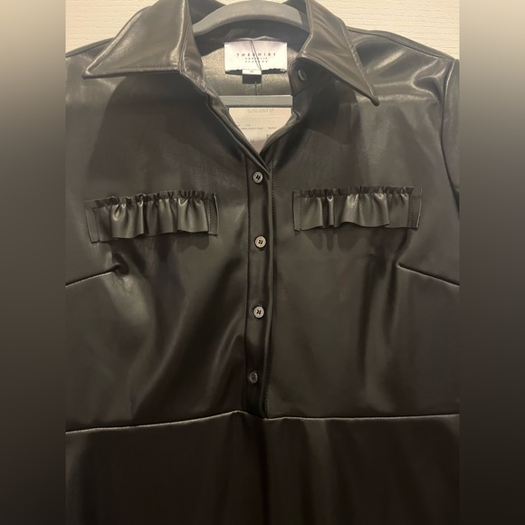THE SHIRT BY ROCHELLE BEHRENS THE LEATHER DRESS NWT Medium - Picture 6 of 11